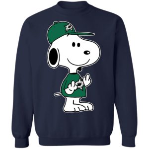 Snoopy Dallas Stars NHL Double Middle Fingers Fck You Shirt