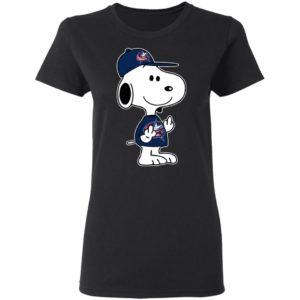 Snoopy Columbus Blue Jackets NHL Double Middle Fingers Fck You Shirt