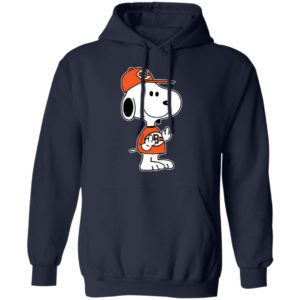 Snoopy Cleveland Browns NFL Double Middle Fingers Fck You Shirt