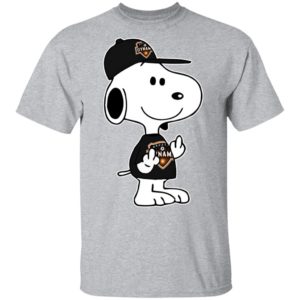 Snoopy Houston Dynamo MLS Double Middle Fingers Fck You Shirt