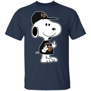 Snoopy Houston Dynamo MLS Double Middle Fingers Fck You Shirt