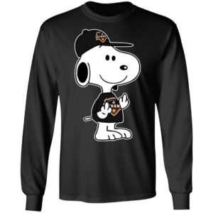 Snoopy Houston Dynamo MLS Double Middle Fingers Fck You Shirt