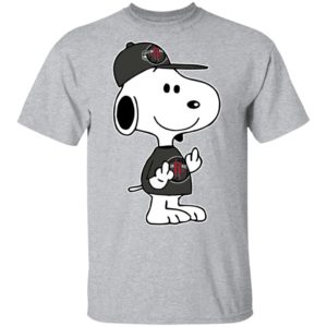 Snoopy Houston Rockets NBA Double Middle Fingers Fck You Shirt