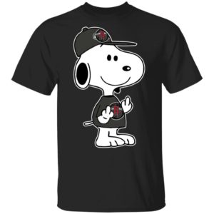 Snoopy Houston Rockets NBA Double Middle Fingers Fck You Shirt