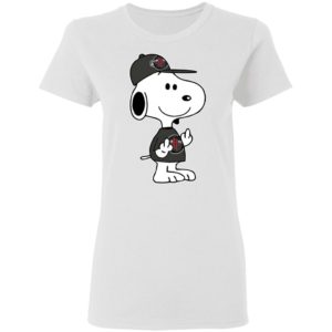 Snoopy Houston Rockets NBA Double Middle Fingers Fck You Shirt