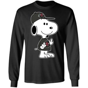 Snoopy Houston Rockets NBA Double Middle Fingers Fck You Shirt