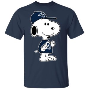 Snoopy Los Angeles Rams NFL Double Middle Fingers Fck You Shirt