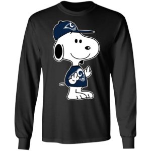 Snoopy Los Angeles Rams NFL Double Middle Fingers Fck You Shirt