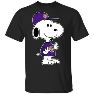 Snoopy LSU Tigers NCAA Double Middle Fingers Fck You Shirt