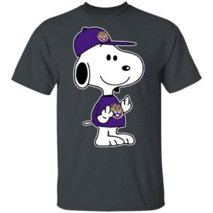 Snoopy LSU Tigers NCAA Double Middle Fingers Fck You Shirt