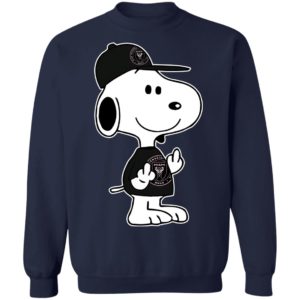 Snoopy Inter Miami CF MLS Double Middle Fingers Fck You Shirt