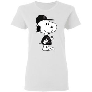Snoopy Inter Miami CF MLS Double Middle Fingers Fck You Shirt