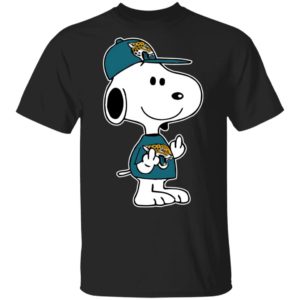 Snoopy Jacksonville Jaguars NFL Double Middle Fingers Fck You Shirt