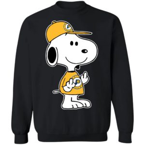 Snoopy Indiana Pacers NBA Double Middle Fingers Fck You Shirt