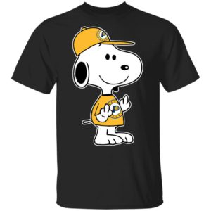 Snoopy Indiana Pacers NBA Double Middle Fingers Fck You Shirt