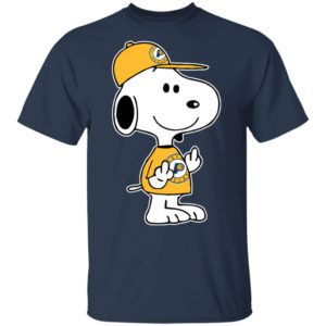 Snoopy Indiana Pacers NBA Double Middle Fingers Fck You Shirt