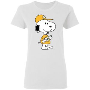 Snoopy Indiana Pacers NBA Double Middle Fingers Fck You Shirt