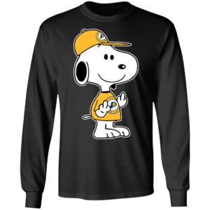 Snoopy Indiana Pacers NBA Double Middle Fingers Fck You Shirt