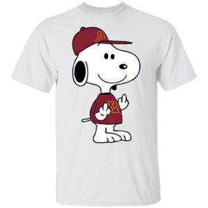Snoopy Minnesota Golden Gophers NCAA Double Middle Fingers Fck You Shirt