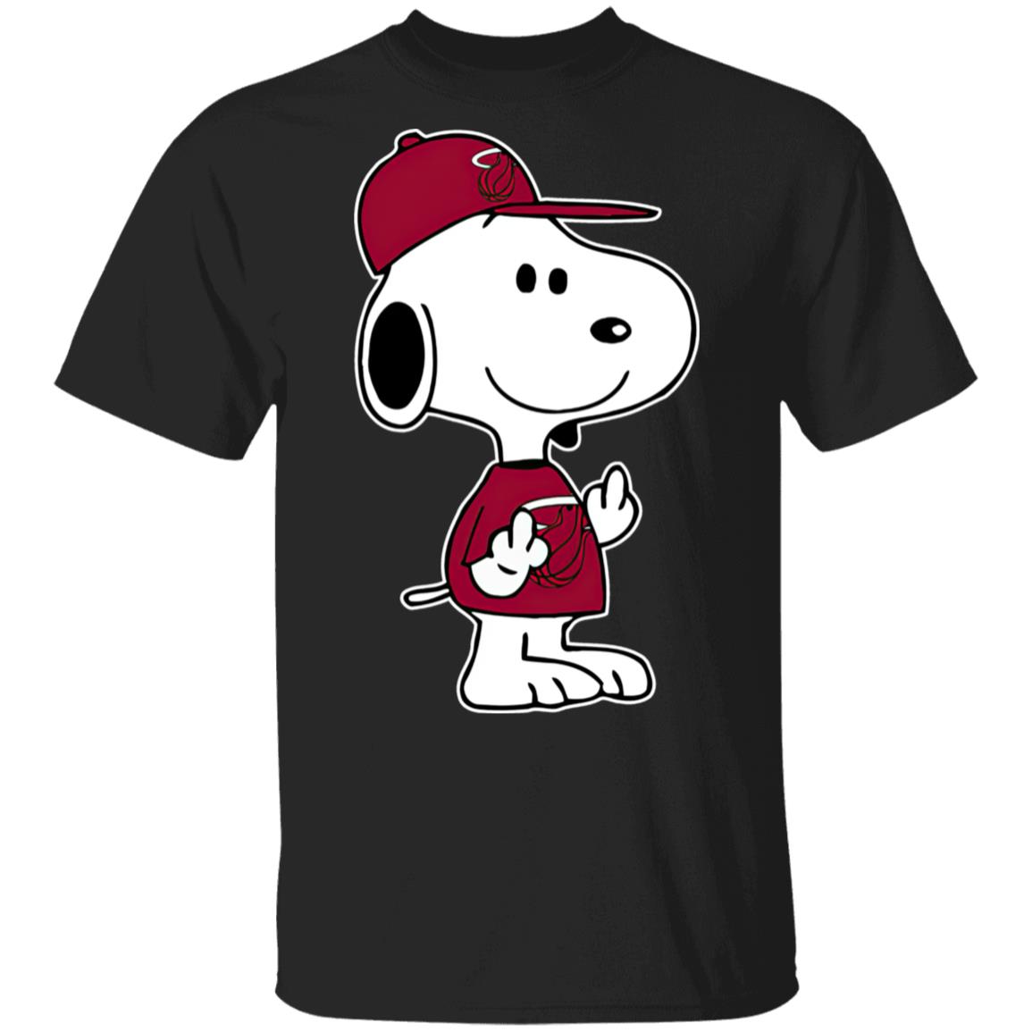 Snoopy Miami Heat NBA Double Middle Fingers Fck You Shirt Snoopy Miami Heat NBA Double Middle Fingers Fck You Shirt