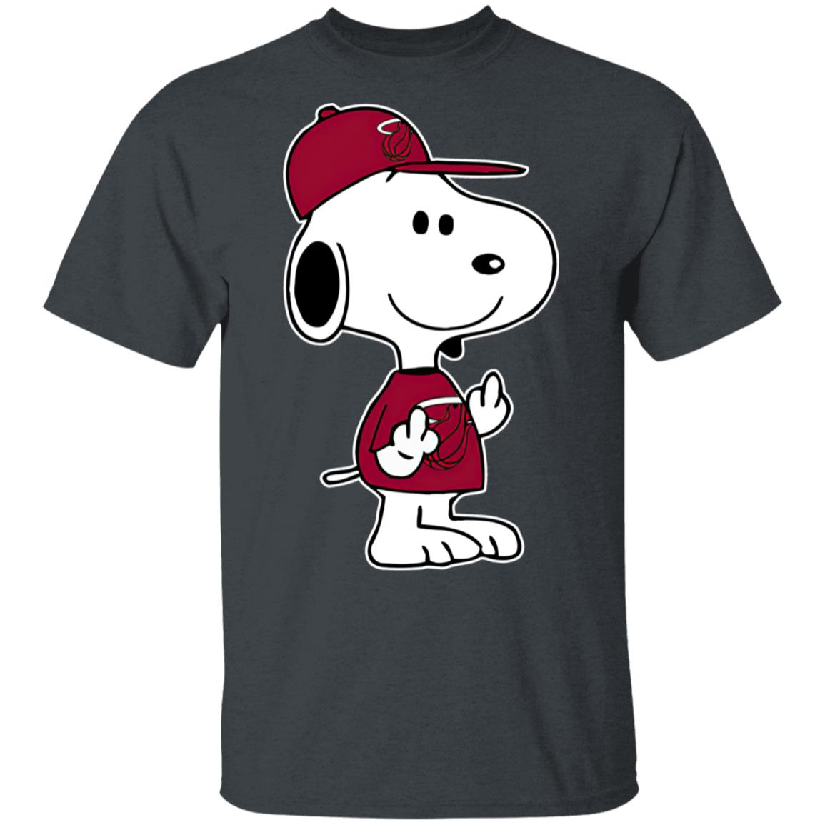 Snoopy Miami Heat NBA Double Middle Fingers Fck You Shirt Snoopy Miami Heat NBA Double Middle Fingers Fck You Shirt