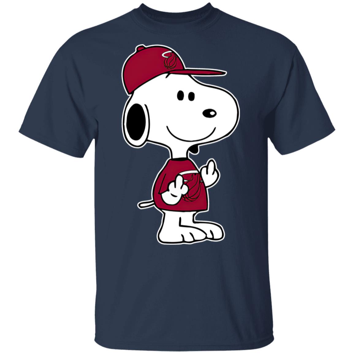 Snoopy Miami Heat NBA Double Middle Fingers Fck You Shirt Snoopy Miami Heat NBA Double Middle Fingers Fck You Shirt