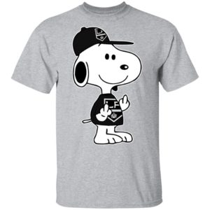 Snoopy Los Angeles Kings NHL Double Middle Fingers Fck You Shirt