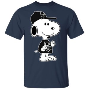 Snoopy Los Angeles Kings NHL Double Middle Fingers Fck You Shirt