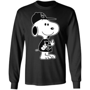 Snoopy Los Angeles Kings NHL Double Middle Fingers Fck You Shirt
