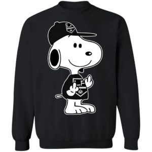 Snoopy Los Angeles Kings NHL Double Middle Fingers Fck You Shirt