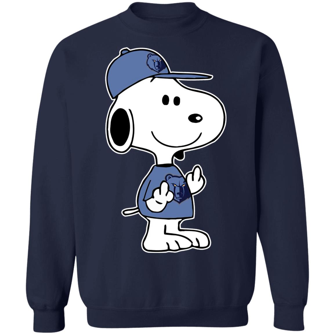 Snoopy Memphis Grizzlies NBA Double Middle Fingers Fck You Shirt Snoopy Memphis Grizzlies NBA Double Middle Fingers Fck You Shirt