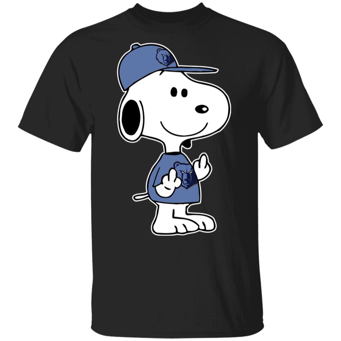 Snoopy Memphis Grizzlies NBA Double Middle Fingers Fck You Shirt Snoopy Memphis Grizzlies NBA Double Middle Fingers Fck You Shirt