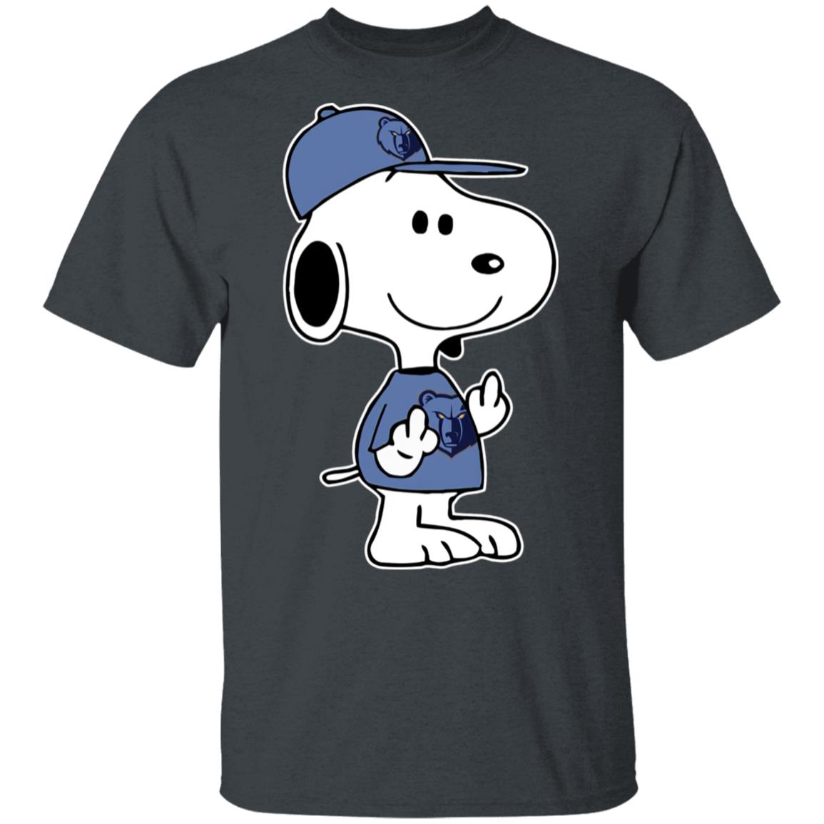 Snoopy Memphis Grizzlies NBA Double Middle Fingers Fck You Shirt Snoopy Memphis Grizzlies NBA Double Middle Fingers Fck You Shirt