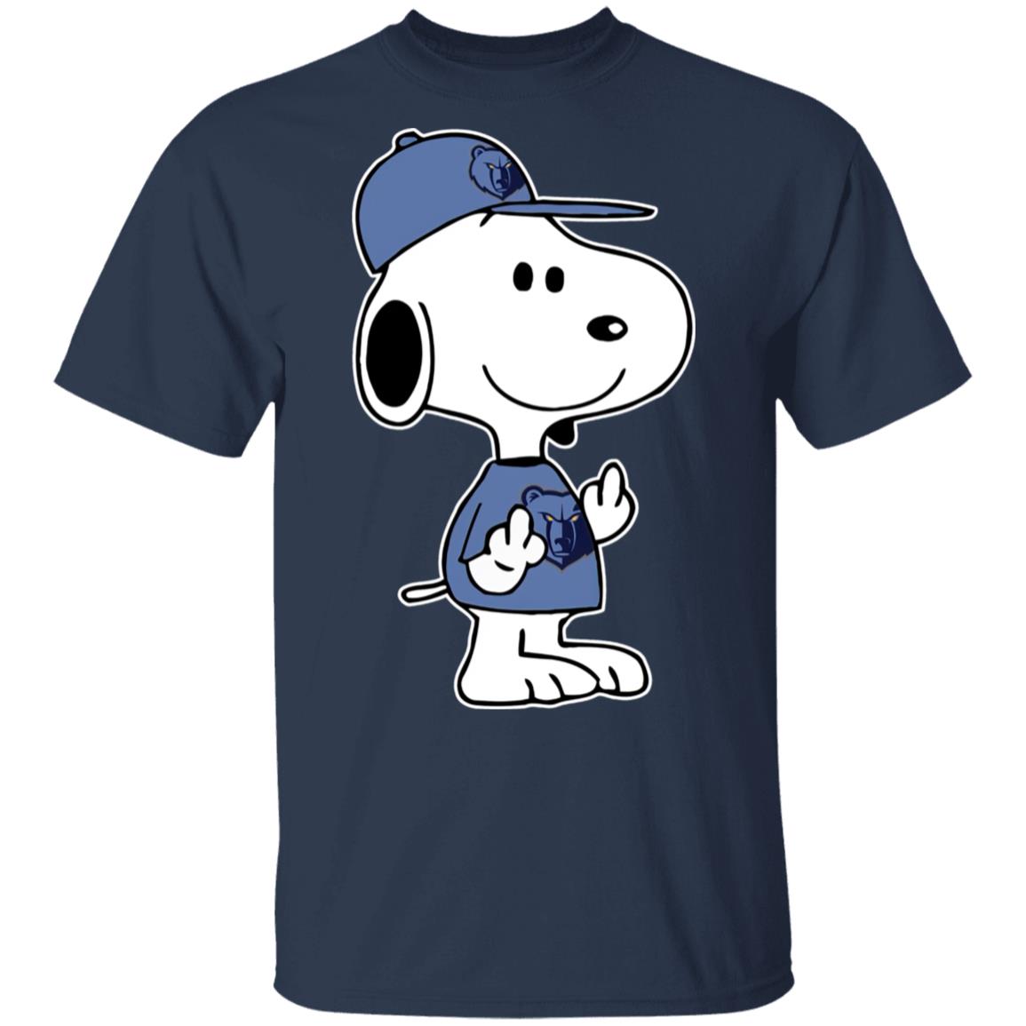 Snoopy Memphis Grizzlies NBA Double Middle Fingers Fck You Shirt Snoopy Memphis Grizzlies NBA Double Middle Fingers Fck You Shirt