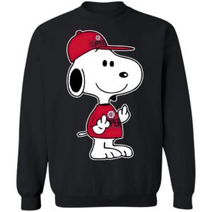 Snoopy Los Angeles Clippers NBA Double Middle Fingers Fck You Shirt