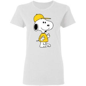 Snoopy Michigan Wolverines NCAA Double Middle Fingers Fck You Shirt