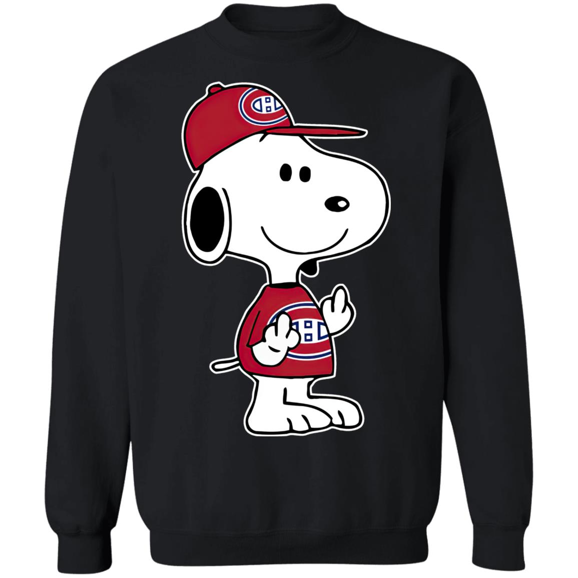 Snoopy Montreal Canadiens NHL Double Middle Fingers Fck You Shirt Snoopy Montreal Canadiens NHL Double Middle Fingers Fck You Shirt