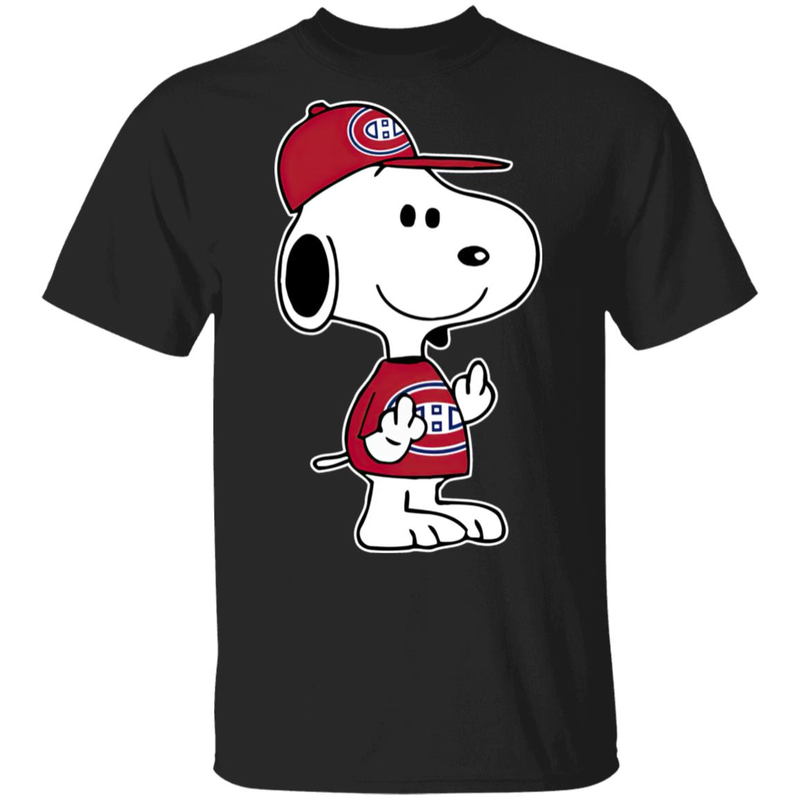 Snoopy Montreal Canadiens NHL Double Middle Fingers Fck You Shirt Snoopy Montreal Canadiens NHL Double Middle Fingers Fck You Shirt