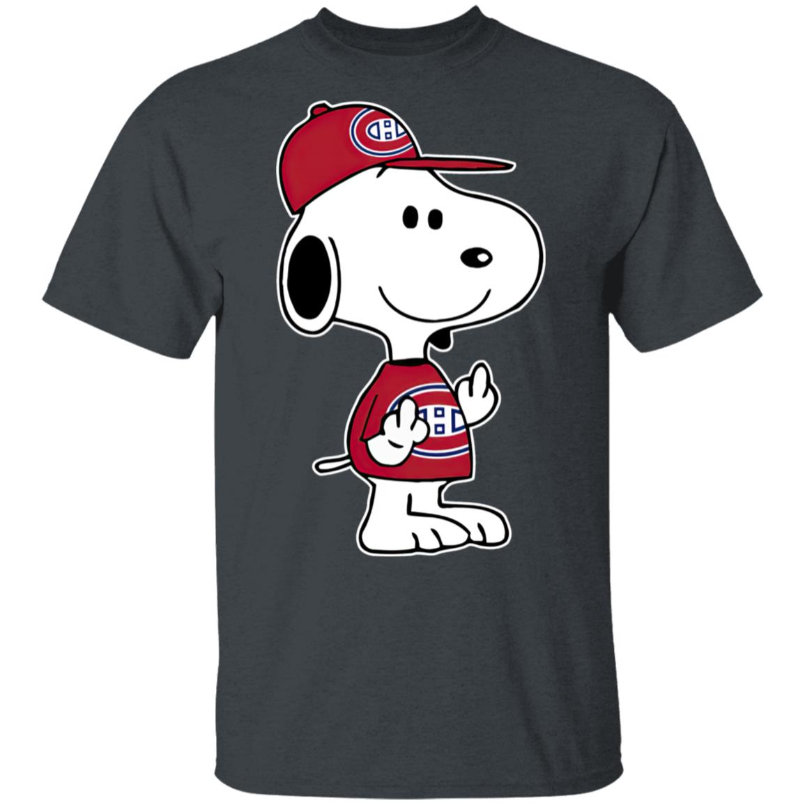 Snoopy Montreal Canadiens NHL Double Middle Fingers Fck You Shirt Snoopy Montreal Canadiens NHL Double Middle Fingers Fck You Shirt