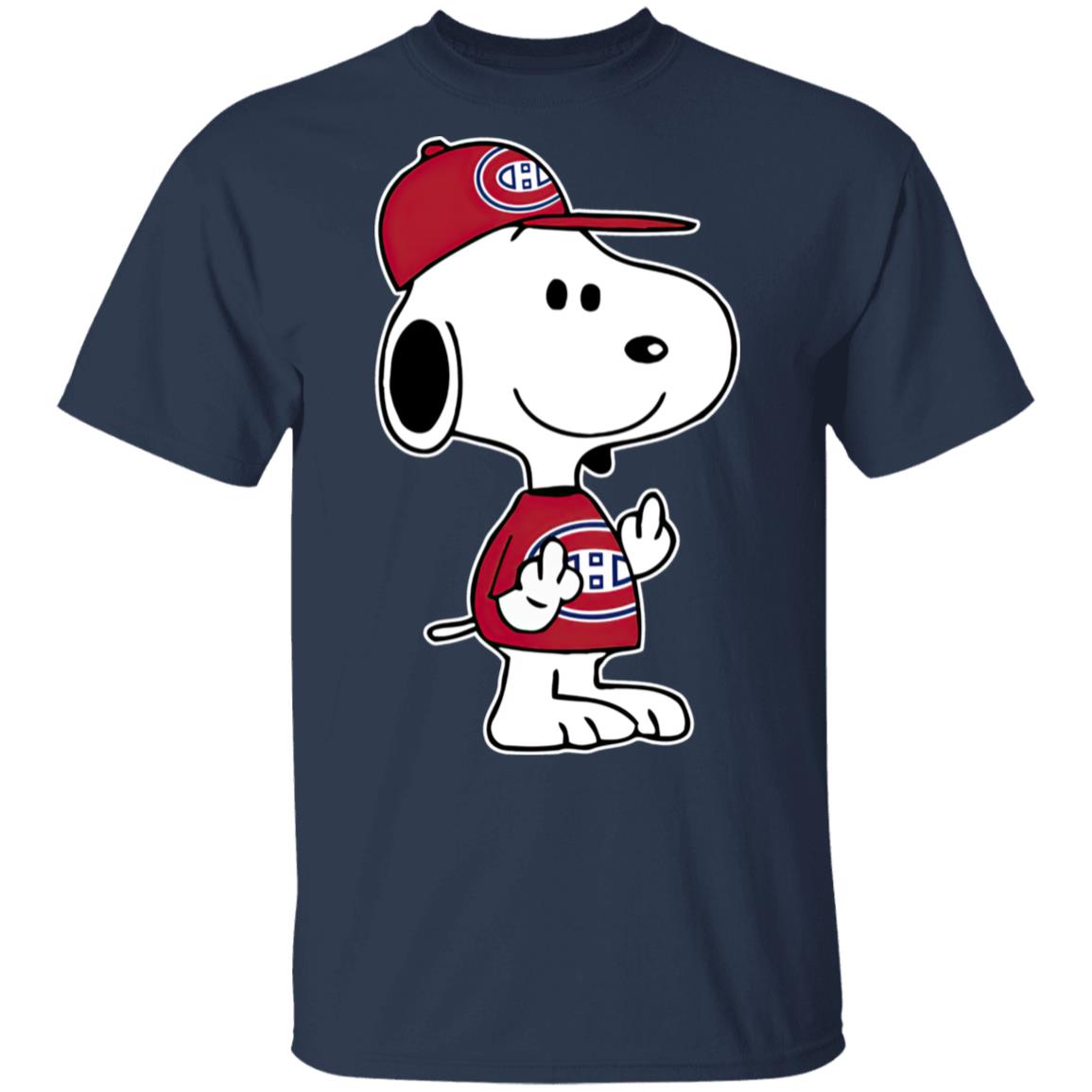 Snoopy Montreal Canadiens NHL Double Middle Fingers Fck You Shirt Snoopy Montreal Canadiens NHL Double Middle Fingers Fck You Shirt