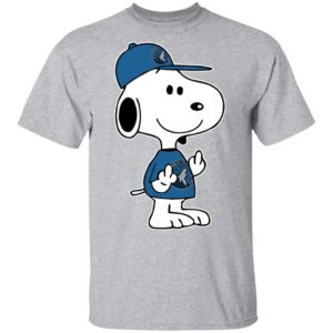 Snoopy Minnesota Timberwolves NBA Double Middle Fingers Fck You Shirt