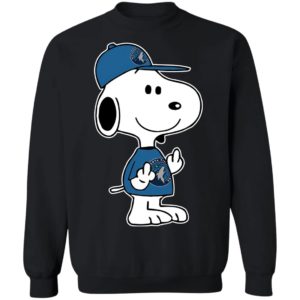 Snoopy Minnesota Timberwolves NBA Double Middle Fingers Fck You Shirt