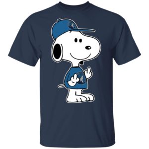 Snoopy Minnesota Timberwolves NBA Double Middle Fingers Fck You Shirt