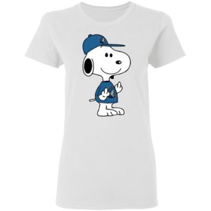 Snoopy Minnesota Timberwolves NBA Double Middle Fingers Fck You Shirt