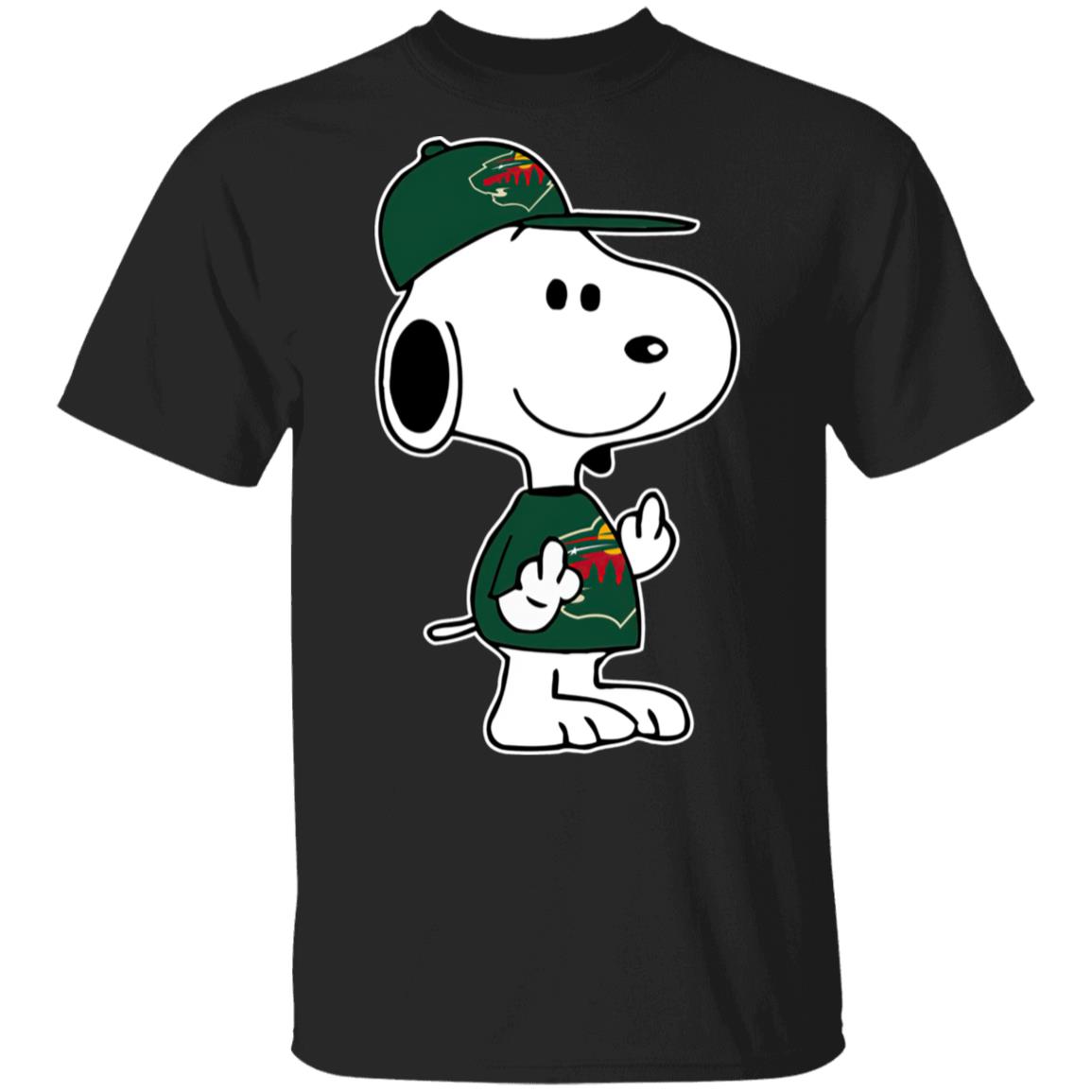 Snoopy Minnesota Wild NHL Double Middle Fingers Fck You Shirt Snoopy Minnesota Wild NHL Double Middle Fingers Fck You Shirt