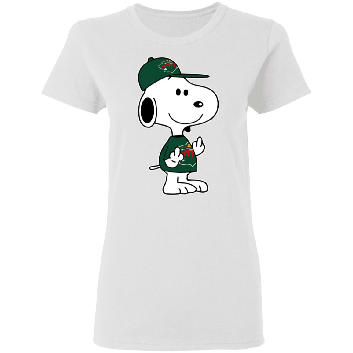 Snoopy Minnesota Wild NHL Double Middle Fingers Fck You Shirt Snoopy Minnesota Wild NHL Double Middle Fingers Fck You Shirt