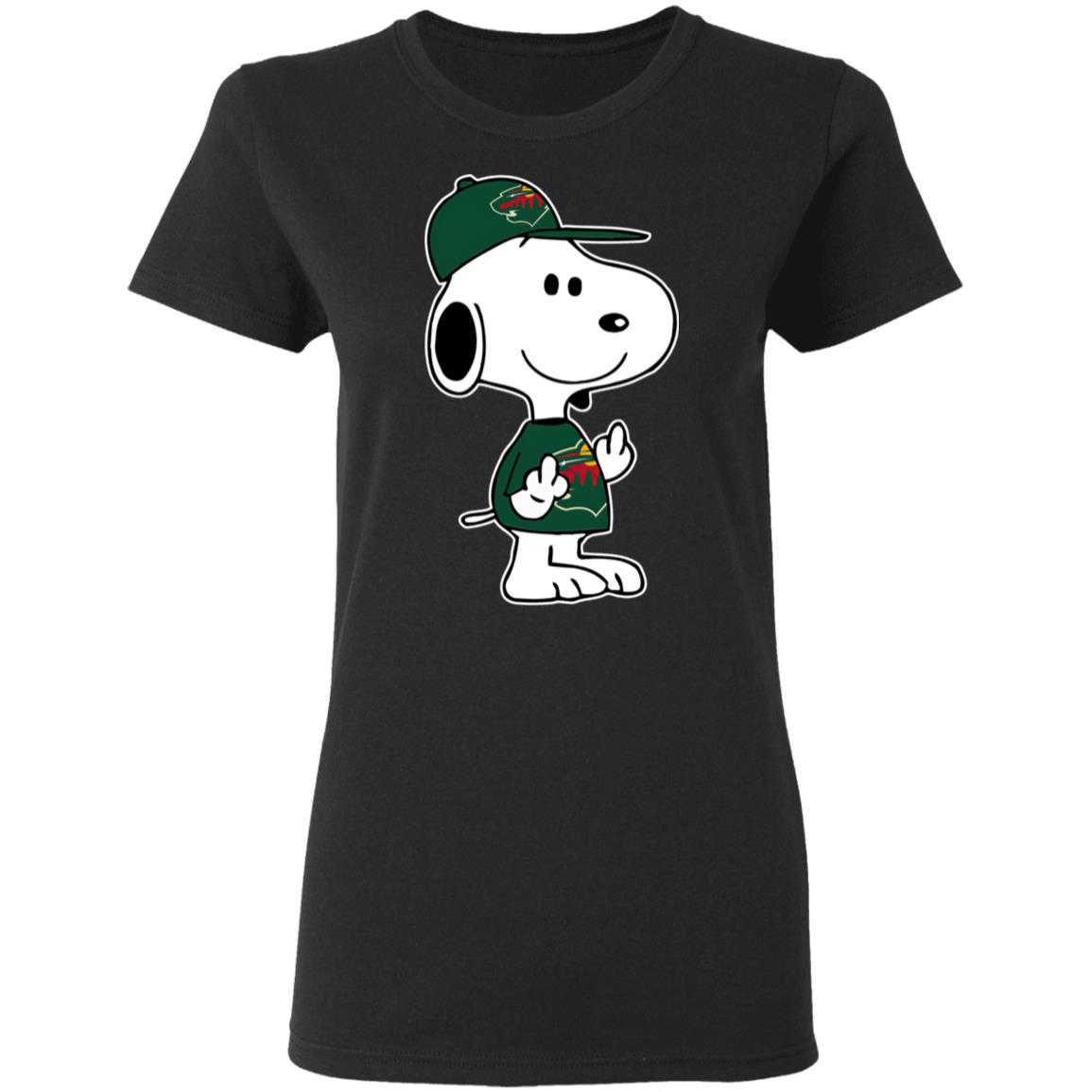Snoopy Minnesota Wild NHL Double Middle Fingers Fck You Shirt Snoopy Minnesota Wild NHL Double Middle Fingers Fck You Shirt