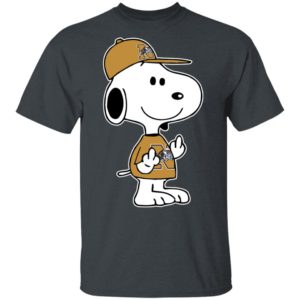 Snoopy Navy Midshipmen NCAA Double Middle Fingers Fck You Shirt