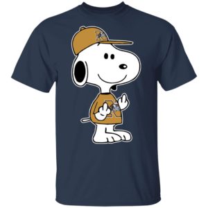 Snoopy Navy Midshipmen NCAA Double Middle Fingers Fck You Shirt