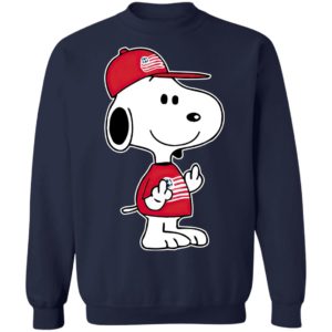 Snoopy New England Revolution MLS Double Middle Fingers Fck You Shirt